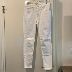 Madewell White Skinny Jeans